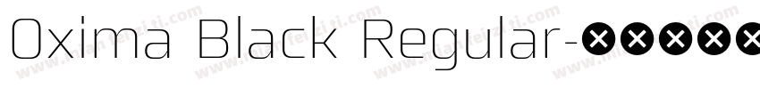 Oxima Black Regular字体转换